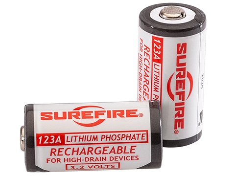 SureFire 123A / CR123A Rechargeable Lithium Batteries