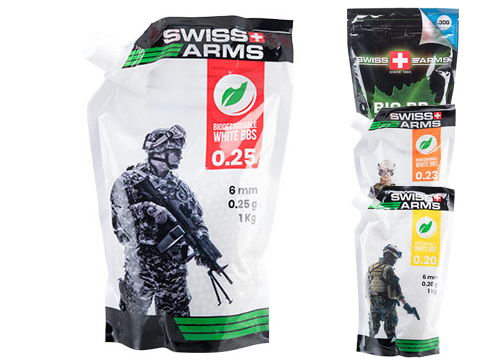 Swiss Arms Eco-Friendly Biodegradable Precision Airsoft BBs 