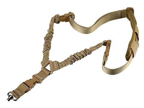 Tacbull FrontEdge Single Point Rifle Sling w/ QD Swivel & Quick Length Adapter (Color: Coyote Brown)