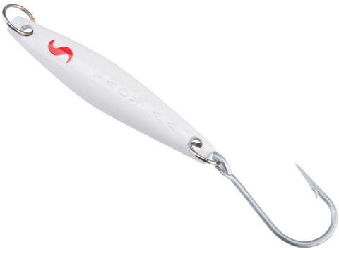 Tady Lures AA Fixed SIngle Hook Jig (Color: White Red S Glow)