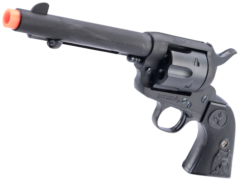 Tanaka Colt 2nd Generation Army Pegasus 2 SAA Gas Powered Airsoft Revolver (Color: Black / 5.5)