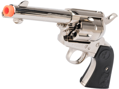 Cybergun Colt Licensed SAA .45 Peacemaker Gas Powered Airsoft Revolver by  King Arms (Model: Cavalry Barrel / Silver), Airsoft Guns, Gas Airsoft  Pistols -  Airsoft Superstore