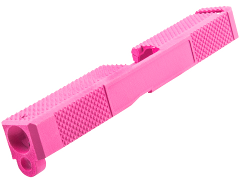 Tapp Airsoft Dark Side Precision Defender Series Slide w/ Custom Cerakote for ISSC M22, SAI BLU, Lonewolf, & Compatible Airsoft Gas Blowback Pistol (Color: Prison Pink)