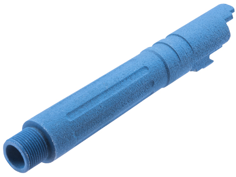 Tapp Airsoft 3D Printed Threaded Barrel w/ Custom Cerakote for Tokyo Marui Hi-CAPA 4.3 Gas Blowback Airsoft Pistols (Color: NRA Blue)