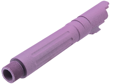 Tapp Airsoft 3D Printed Threaded Barrel w/ Custom Cerakote for Tokyo Marui Hi-CAPA 4.3 Gas Blowback Airsoft Pistols (Color: Wild Purple)