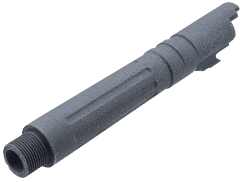 Tapp Airsoft 3D Printed Threaded Barrel w/ Custom Cerakote for Tokyo Marui Hi-CAPA 4.3 Gas Blowback Airsoft Pistols (Color: Sniper Grey)