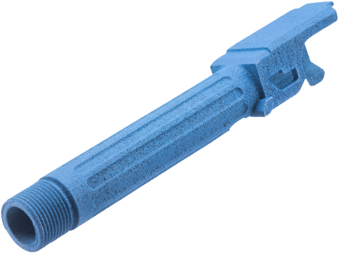 Tapp Airsoft 3D Printed Threaded Barrel w/ Custom Cerakote for TM Compact Poly Frame Gas Blowback Airsoft Pistols (Color: NRA Blue)