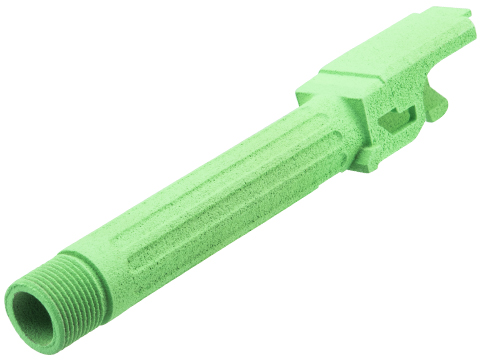 Tapp Airsoft 3D Printed Threaded Barrel w/ Custom Cerakote for TM Compact Poly Frame Gas Blowback Airsoft Pistols (Color: Parakeet Green)