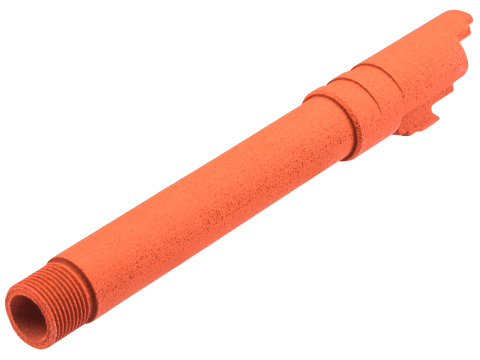 Tapp Airsoft 3D Printed Threaded Barrel w/ Custom Cerakote for Tokyo Marui 1911 Gas Blowback Airsoft Pistols (Color: Hunter Orange)