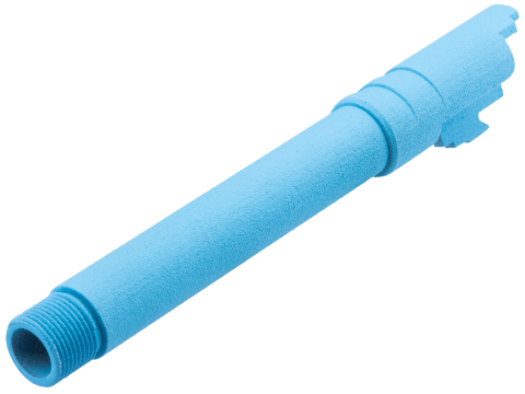 Tapp Airsoft 3D Printed Threaded Barrel w/ Custom Cerakote for Tokyo Marui 1911 Gas Blowback Airsoft Pistols (Color: Blue Raspberry)