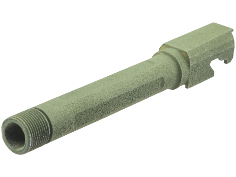 Tapp Airsoft 3D Printed Threaded Barrel w/ Custom Cerakote for Tokyo Marui P226 Gas Blowback Airsoft Pistols (Color: Multicam Bright Green)