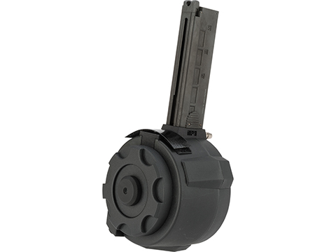 TAPP Airsoft HPA Tapped Flashmag Winding Drum Magazine for Gas Powered Airsoft Guns (Model: KWA MP9 / Short)