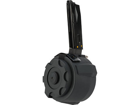 TAPP Airsoft HPA Tapped Electric Winding Drum Magazine for Gas Powered Airsoft Guns (Model: Tokyo Marui / WE-Tech M9)