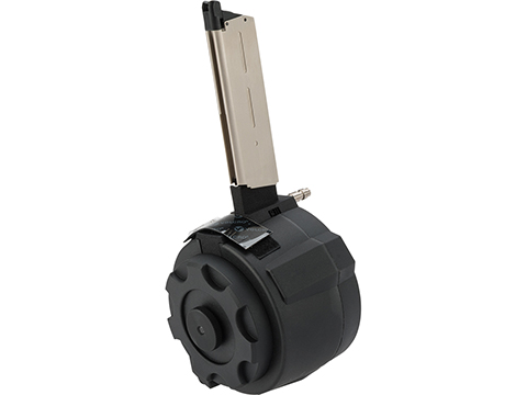 TAPP Airsoft HPA Tapped Flashmag Winding Drum Magazine for Gas Powered Airsoft Guns (Model: Tokyo Marui / KJW M1911)