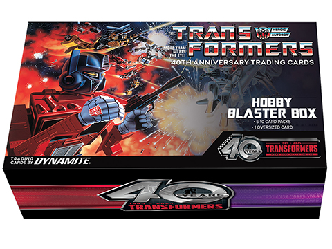 Dynamite Entertainment Transformers Collectible Trading Cards: 40th Anniversary Hobby Blaster Box