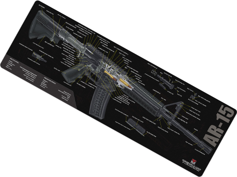 AR15 AK47 GLOCK Gun Cleaning Mat Gunsmith With Parts Diagram and  Instructions US