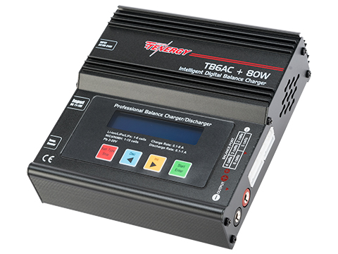 Tenergy TB6AC+80W 8A Intelligent Digital Balance Charger for NiMH/NiCd/Li-PO/Li-Ion/Li-Fe/SLA Batteries