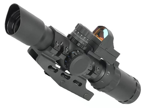 Trinity Force 1-4x28 Illuminated Assault Scope w/ Micro Red Dot Sight