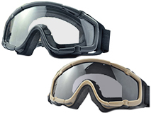 TMC 1655 Full Seal Goggles with Case (Color: Dark Earth)