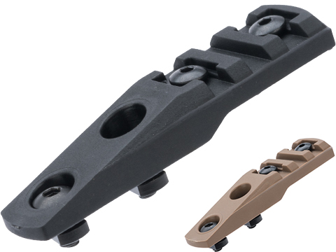 TMC Nylon Fiber Picatinny M-LOK Cantilever Rail Section (Length: 3 Slot / Coyote Brown)