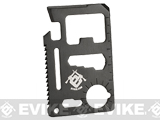 Evike.com Stainless Steel CNC Credit Card Sized Multi-Tool (Color: Black)