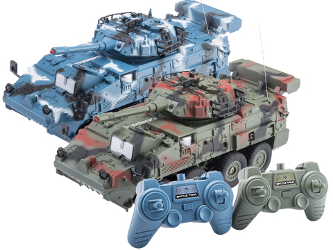 1:24 Scale RC Infrared Battle Panzer APC Game Set (Color: Naval & Woodland)