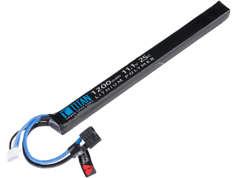 Titan Power 11.1v 25C AK Stick Type LiPo Battery (Connector: Deans / 1200mAh)