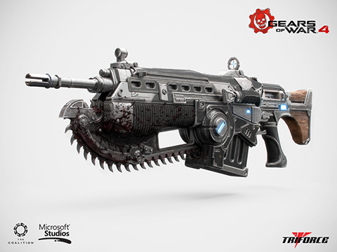 Triforce Limited Edition Officially Licensed Gears of War 4 Lancer Mark 2 Full Scale Replica Rifle
