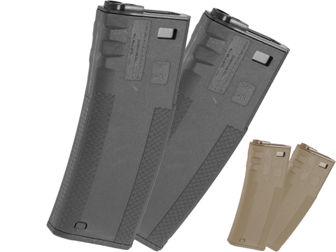 EMG TROY Industry Licensed 340rd Battle Magazine for M4 Series Airsoft AEG Rifles (Color: Dark Earth / Pack of 2)