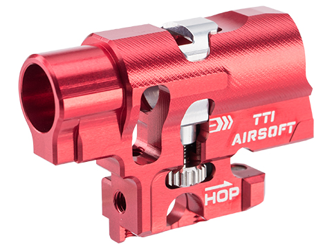 Titanium Tactical Industry CNC Hop Up Chamber for Tokyo Marui Hi-CAPA Airsoft Gas Blowback Pistols (Color: Red)