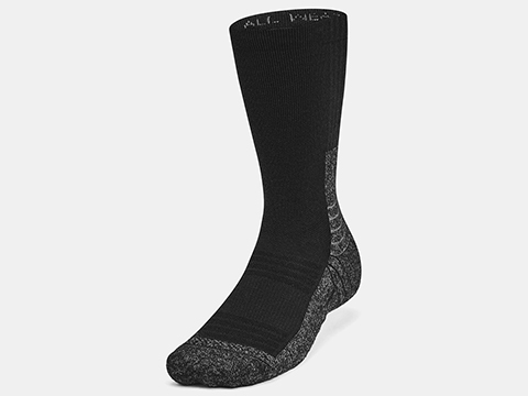 Under Armour All Weather Wool Boot Socks (Color: Black / Medium)