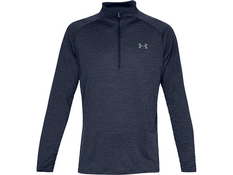 Under Armour Men's Tech 2.0 Half-Zip Long Sleeve Training Shirt (Color: Blue / Medium)