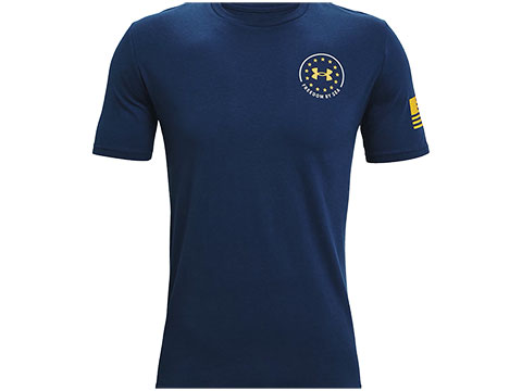 Under Armour UA Freedom By Sea T-Shirt (Color: Navy Blue - Gold