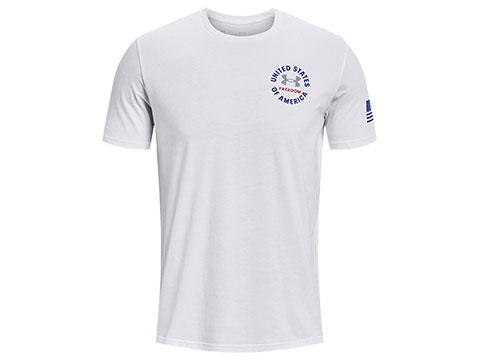 Under Armour Men's UA Freedom Freedom USA T-Shirt (Color: White / Small)