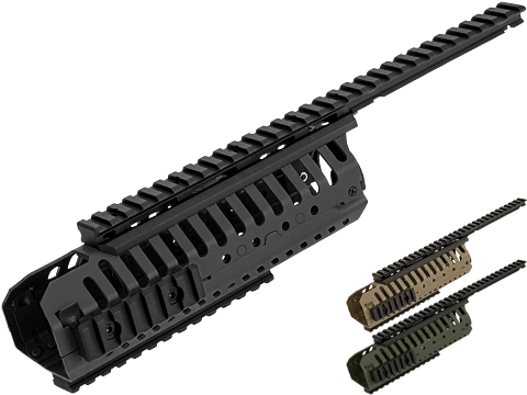 A&K Selective Rails System for M4 series Airsoft Rifles (Color: Black)