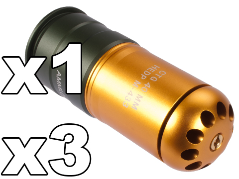 UFC HEDP M433 Type 120rd Airsoft 40mm Gas Grenade Shells 