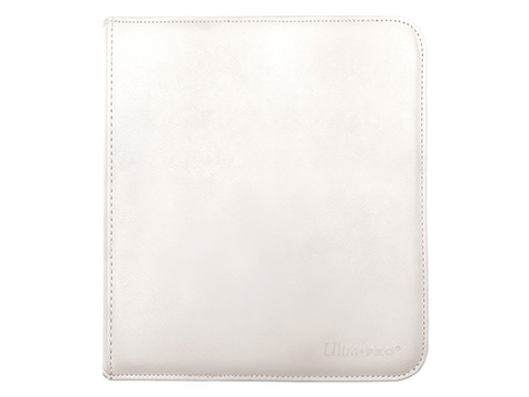 Ultra Pro Vivid 12-Pocket Zippered PRO Binder (Color: White)