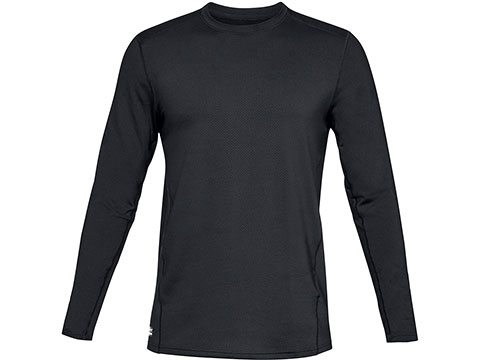 Under Armour Men's UA Tactical Reactor Base Crew Long Sleeve Cold Weather Shirt (Color: Black / Large)
