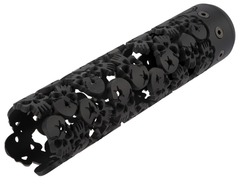 Unique ARs CNC Machined One Shot Handguard for AR15  Pattern Rifles (Color: Black / 9 / AR15 Barrel Nut)