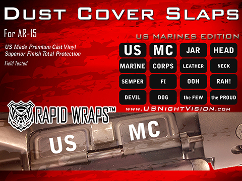 US NightVision Rapid Wraps Dust Cover Slaps (Model: US Marines Edition)