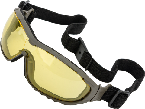 Evike.com ANSI Rated Axis Tactical Goggles (Color: Green Frame / Yellow Lens)