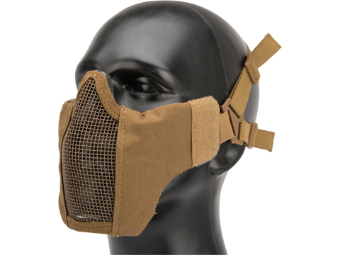 Tango Mesh Half Face Mask By Valken (Color: Tan)