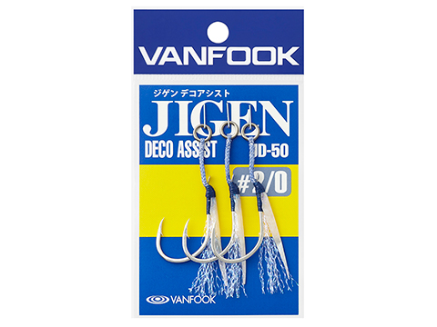 Vanfook Jigen Deco Single Assist Hook (Size: #3/0 / 3 Pack)