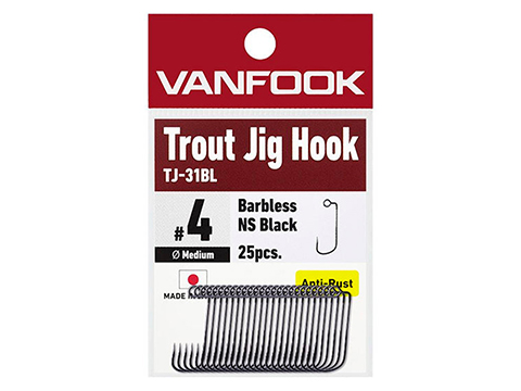 Vanfook Barbless 90 Degree Trout Jig Hook 