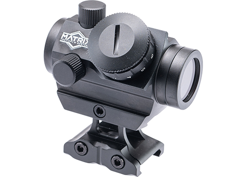 Matrix Victoptics 1x22 Compact Red Dot Sight with skeletonized picatinny riser