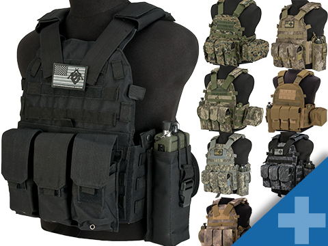 Avengers 6D9T4A Tactical Vest with Magazine and Radio Pouches 