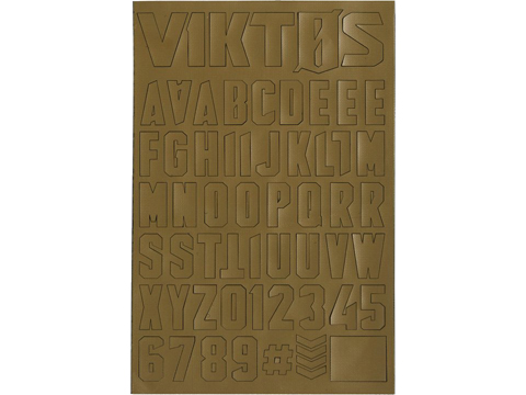 Viktos Moralphabet™ Letter Patches (Color: Coyote)