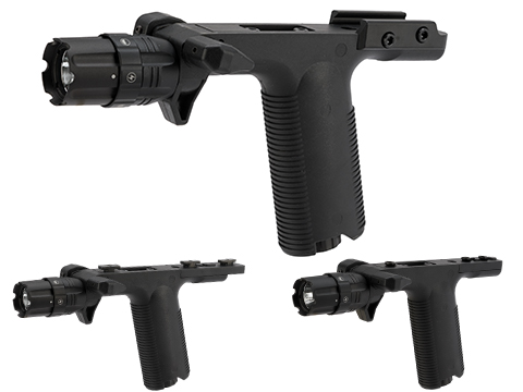 VISM By NcStar VGF Vertical Grip with Integrated Strobe Flashlight 