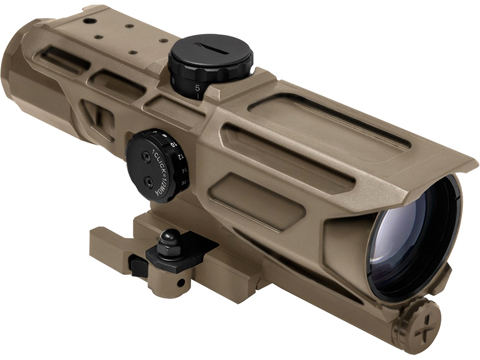 VISM by NcStar Mark III Tactical Gen3 3-9x40 Red & Blue Illuminated Variable Scope (Reticle: Mil-Dot / Tan)