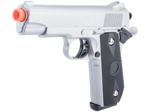 Avengers Vigor Series Heavyweight Airsoft Spring Pistol (Model: 1911 CF / Silver)